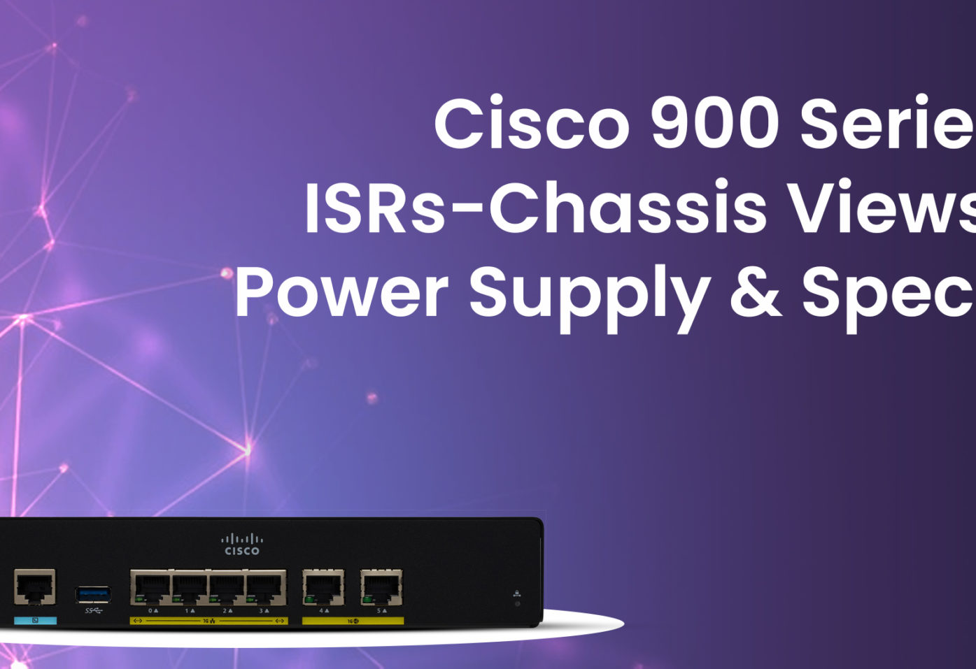Cisco 900 Series ISRs-Chassis Views, Power Supply and Specs