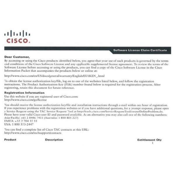 cisco 1100 router license 1 Gear Net Technologies LLC