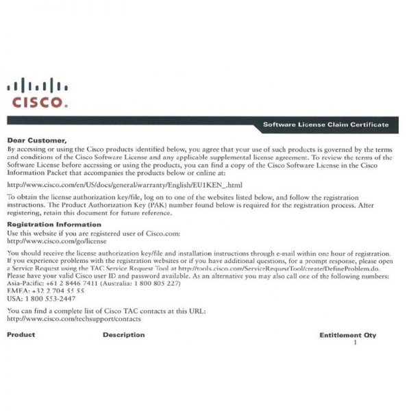 cisco license 2 863 Gear Net Technologies LLC