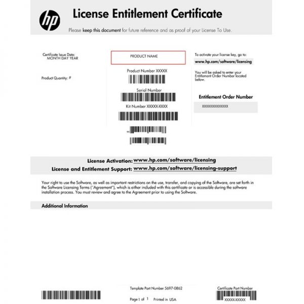 hpe license 1 Gear Net Technologies LLC