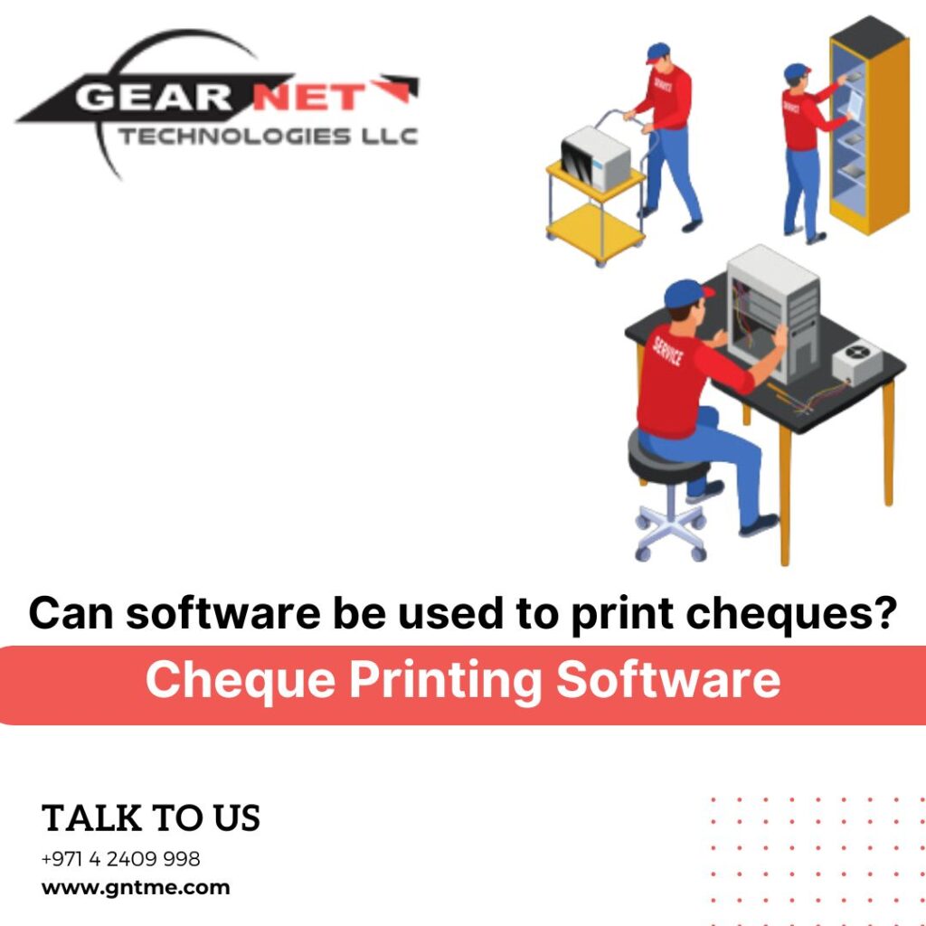 Can software be used to print cheques? | Cheque Printing Software