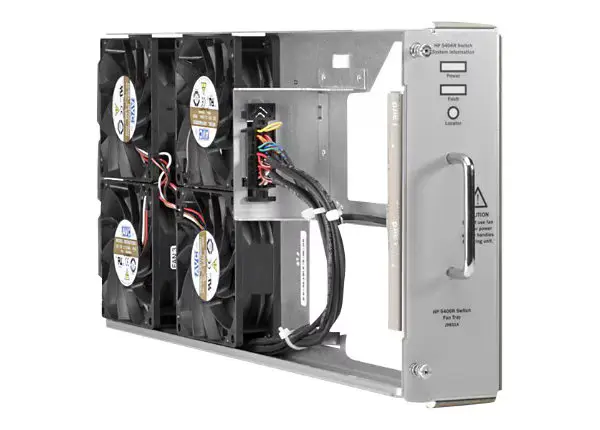 HPE Aruba fan tray J9831A used for cooling enterprise network switches and data center systems