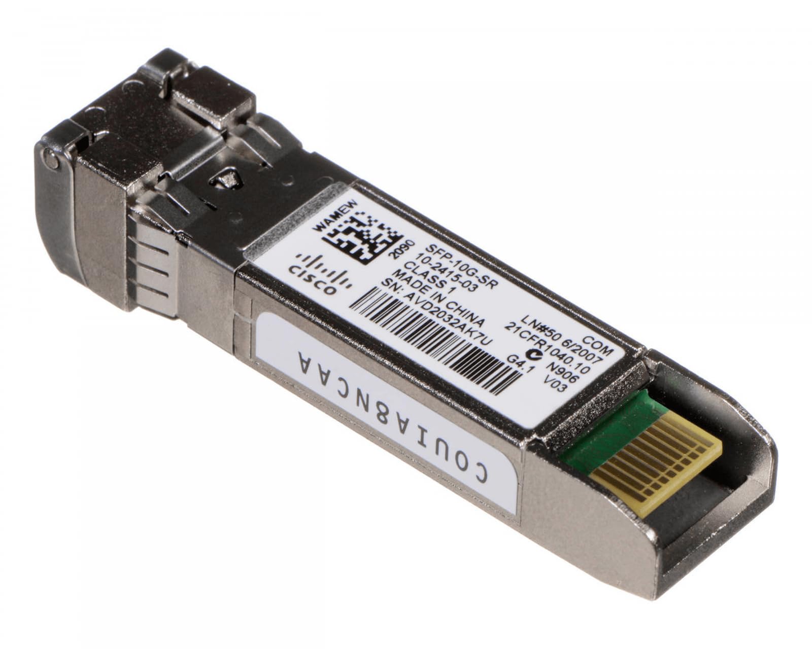 SFP-10G-SR 10GBASE-SR SFP+ module left angle