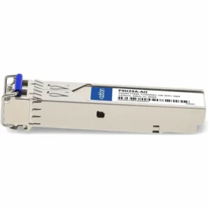 HPE Aruba fiber optic transceiver module P9H29A used for enterprise network connectivity systems