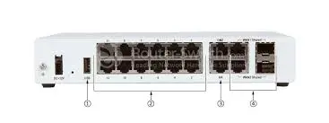 Fortinet FortiGate 80E Firewall back