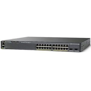 Cisco WS-C2960X-24PS-L PoE switch side view