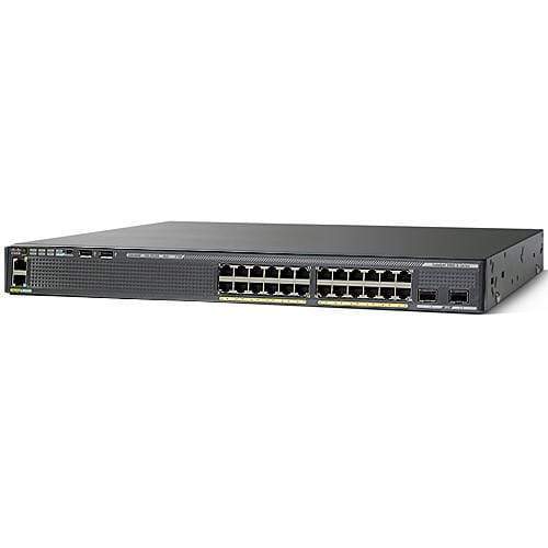 Cisco WS-C2960X-24PS-L PoE switch side view