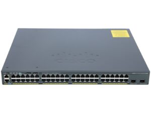 WS-C2960X-48FPD-L showing dual 10G SFP+ uplink ports