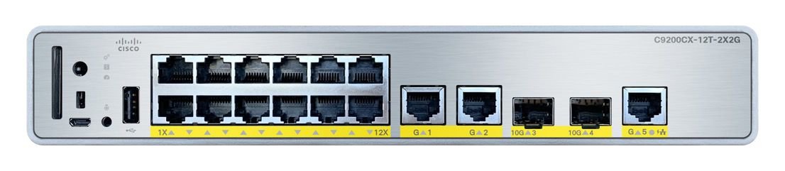 Cisco Catalyst 9200CX 12‑Port PoE+ Managed Compact Switch with 2×1G & 2×10G Uplinks