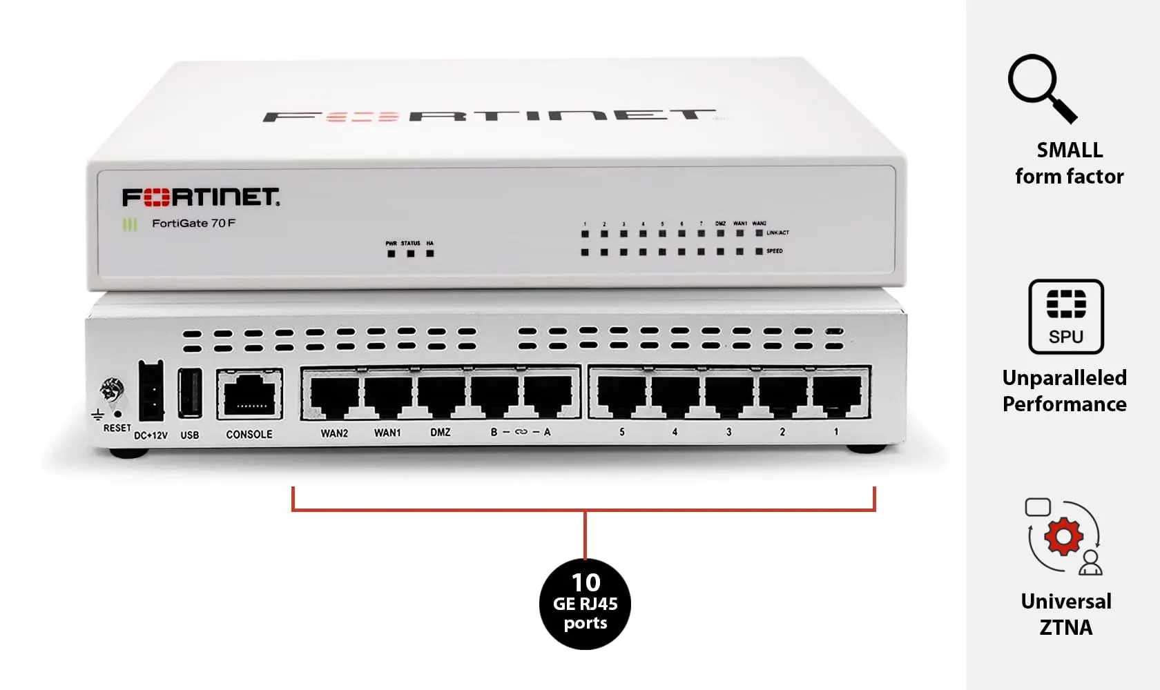 Fortinet FortiGate 70F Firewall top